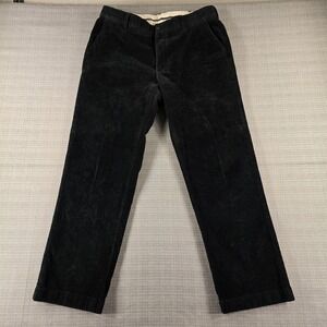 L.L.Bean Corduroy Pants Mens 36x29 Black Classic Fit Stretch Cotton Chino